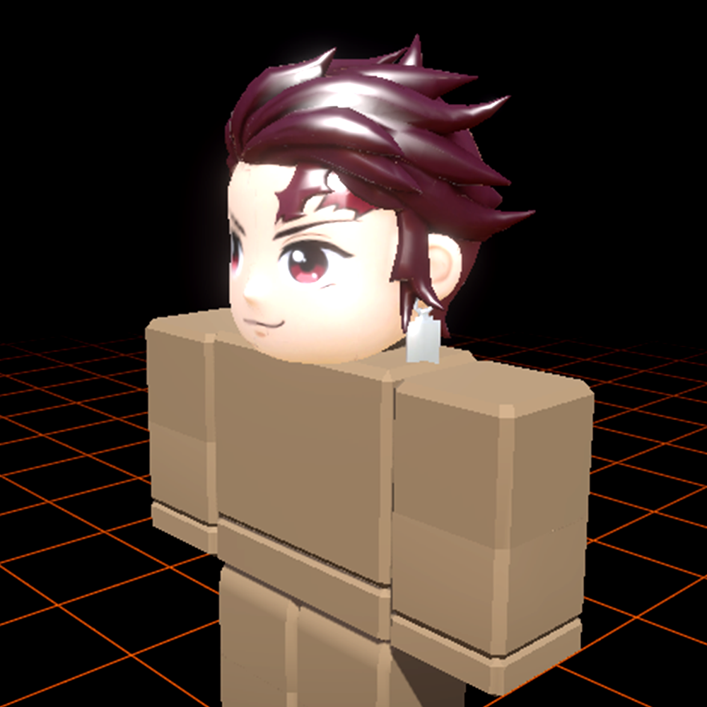 AI-generated Roblox UGC anime hair accessory