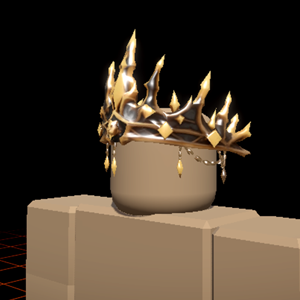 AI-generated Roblox UGC crown accessory